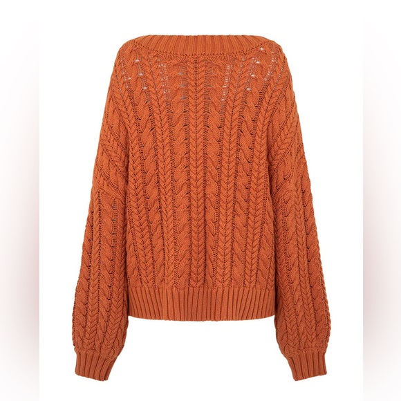 Spell Rolling Hills Knitting Jumper in Copper, Size Large - Picture 6 of 6